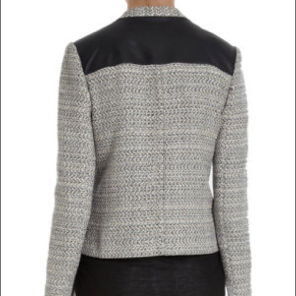 Tweed and Leather Jacket - Picture 11 of 14